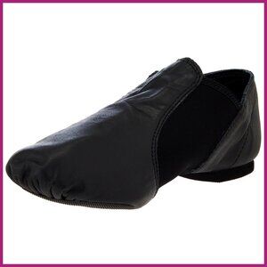 Slip-On Jazz Shoes with Neoprene Arch and Leather Upper